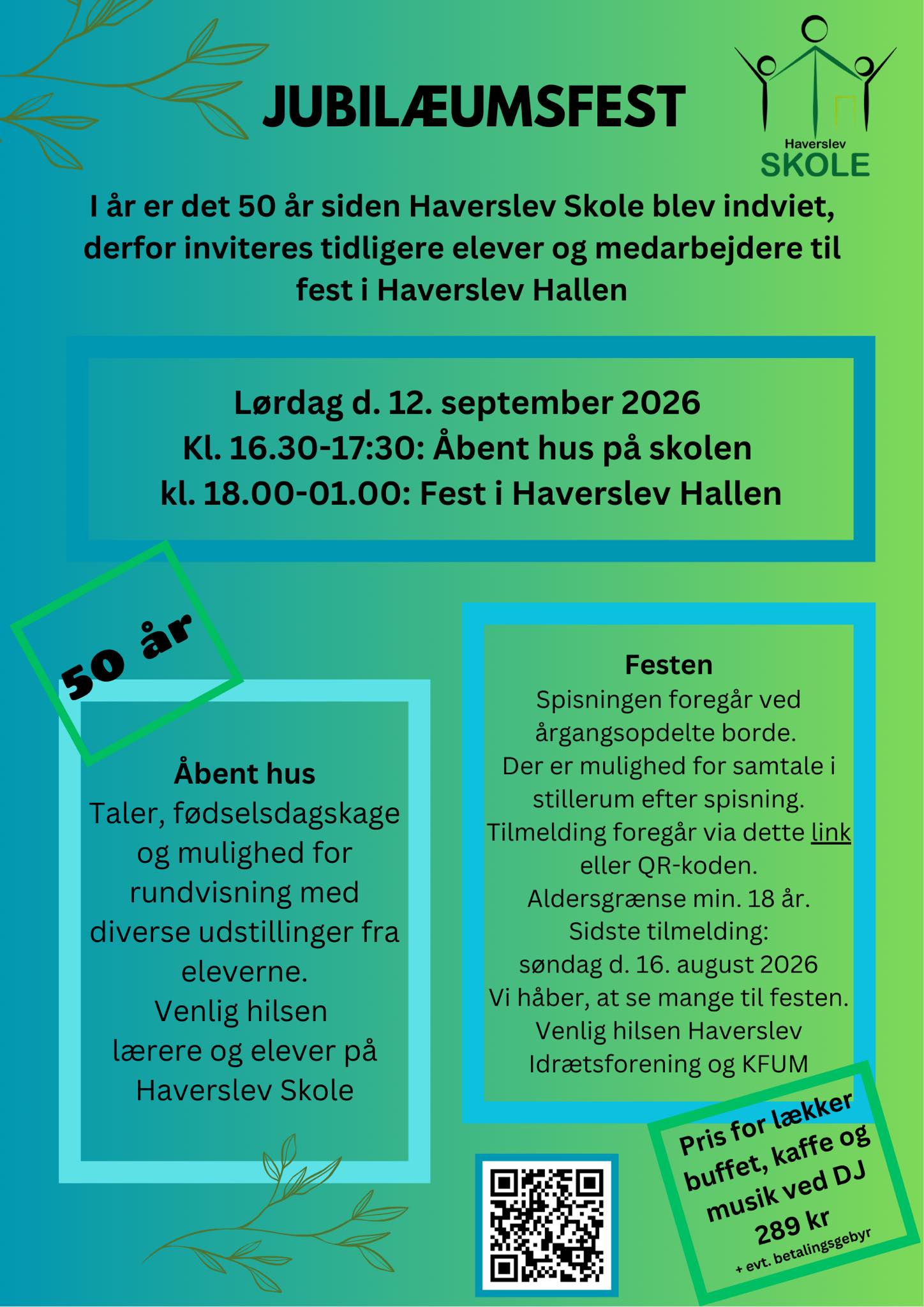 Invitation til jubilæumsfest